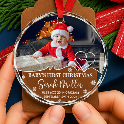 Baby's First Christmas Celebration With Tree And Gifts