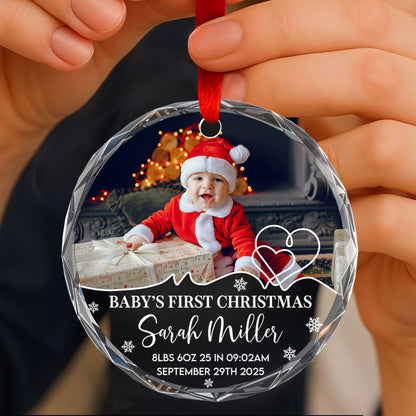 Baby's First Christmas Celebration With Tree And Gifts