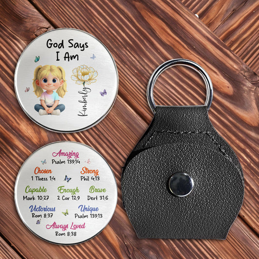 God Says I Am Amazing, Strong, Girl With Flowers