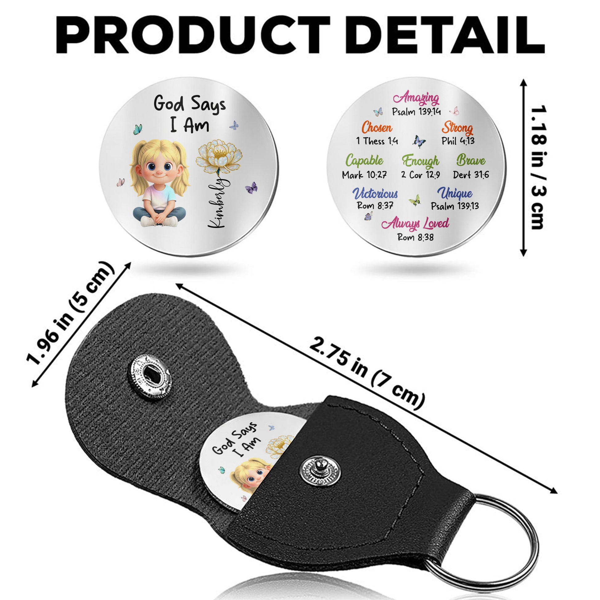 God Says I Am Amazing, Strong, Girl With Flowers