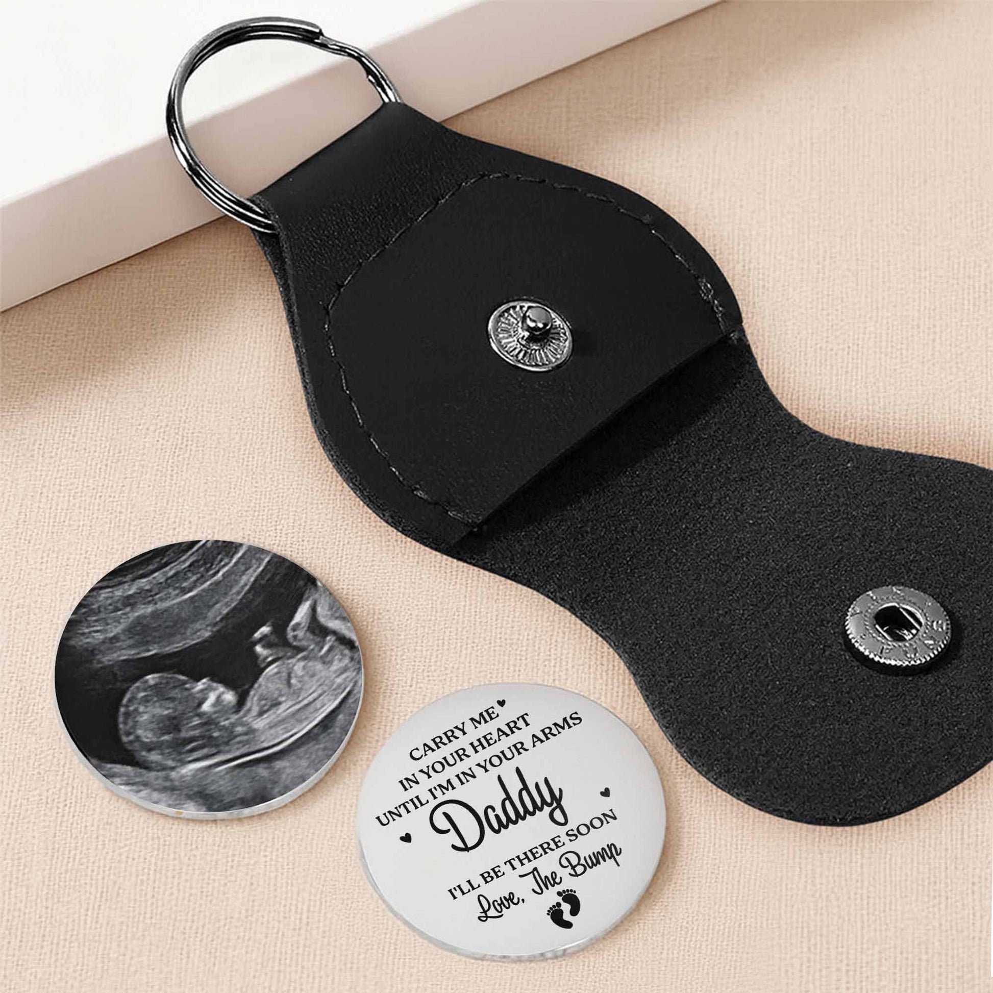 Carry Me In Your Heart Keychain For Daddy