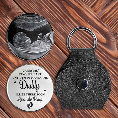 Carry Me In Your Heart Keychain For Daddy