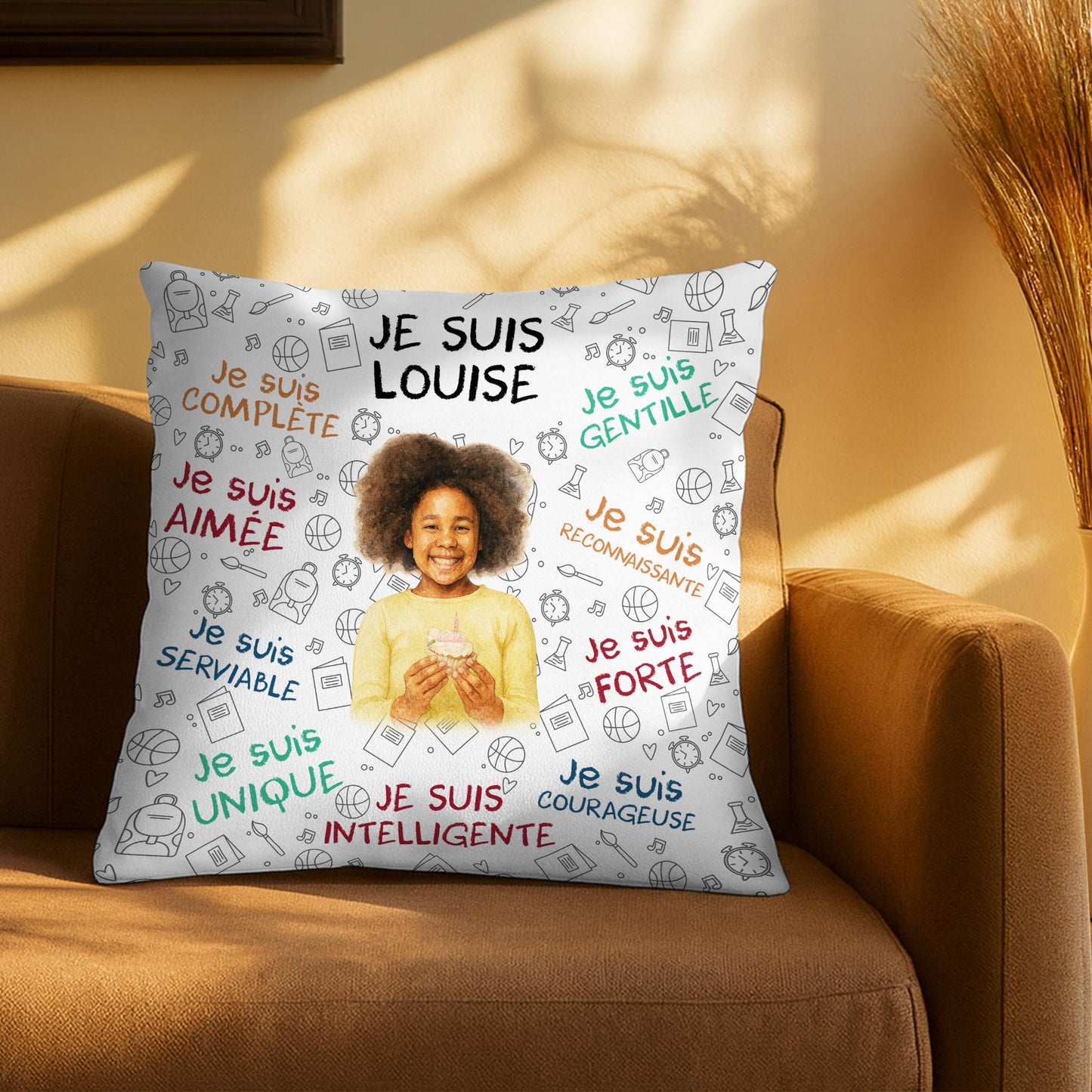 Je Suis Complet, Je Suis Aimé, Unique Pillow Design