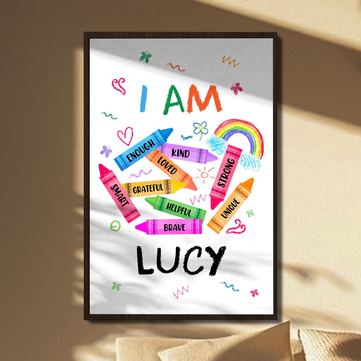 I Am Strong, Unique, Inspirational Customized Poster