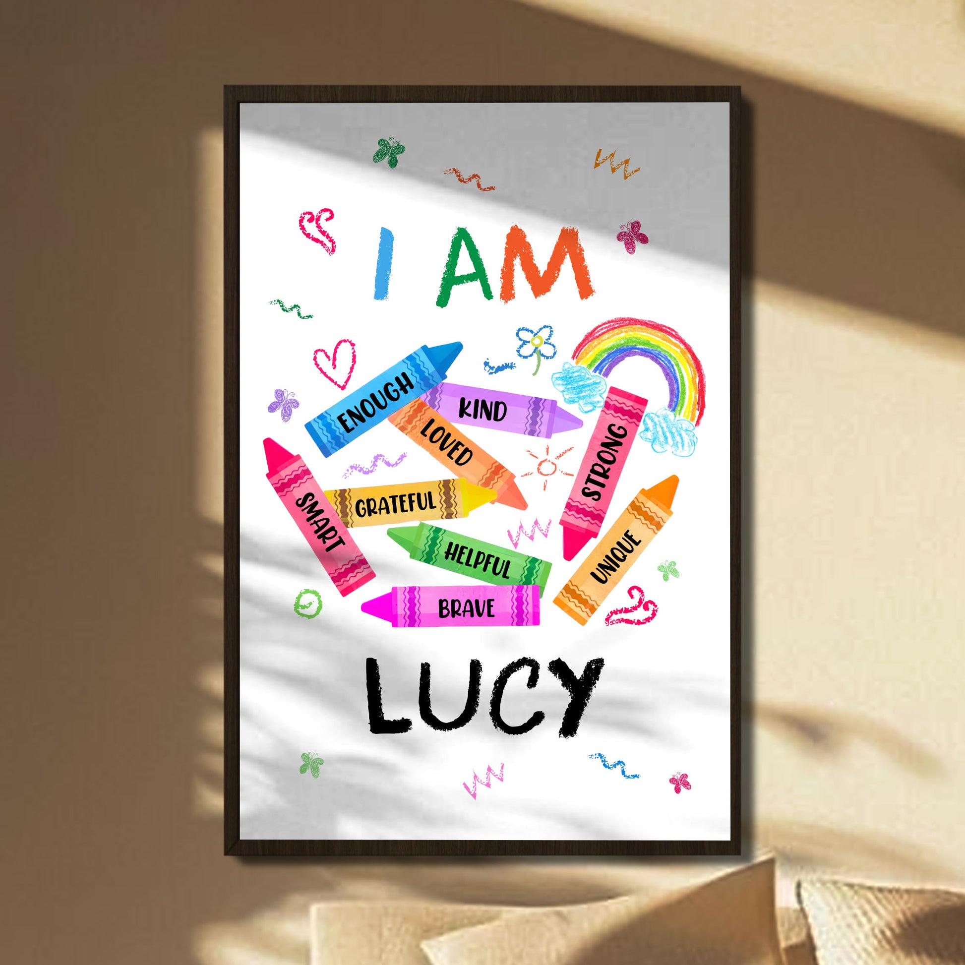 I Am Strong, Unique, Inspirational Customized Poster