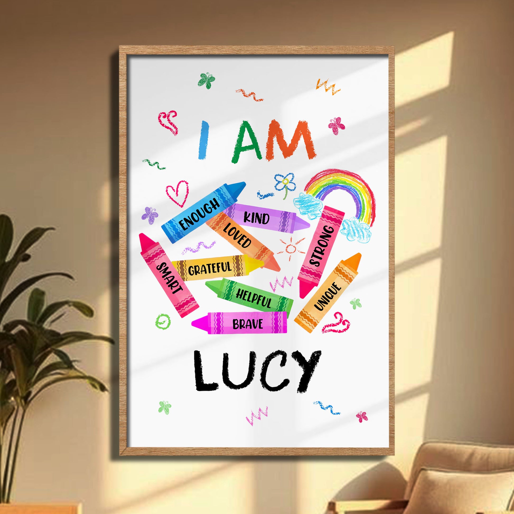 I Am Strong, Unique, Inspirational Customized Poster
