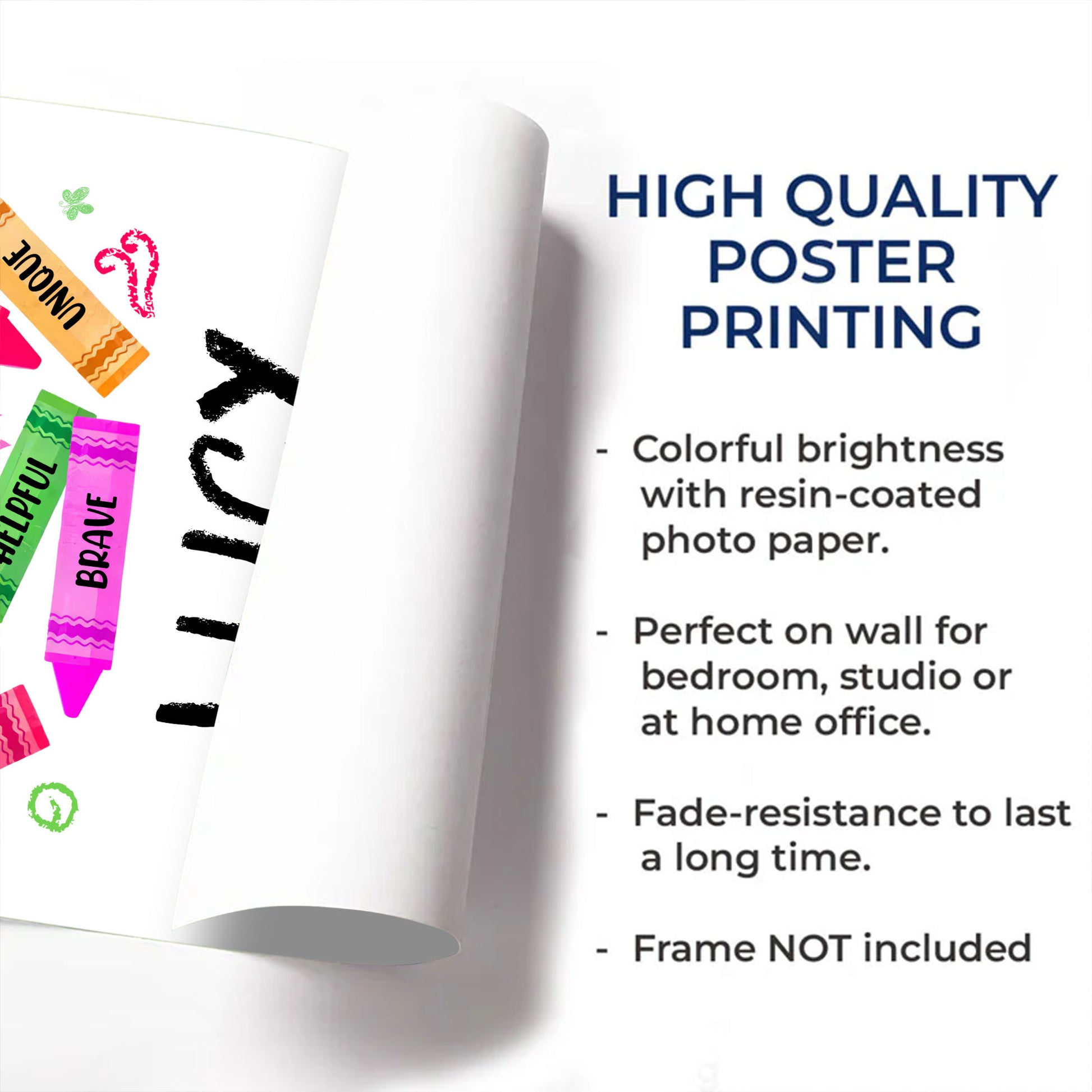 I Am Strong, Unique, Inspirational Customized Poster