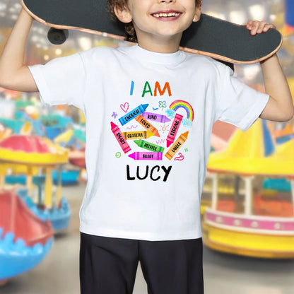 I Am Enough, Kind, Loved, Motivational Youth T-Shirt