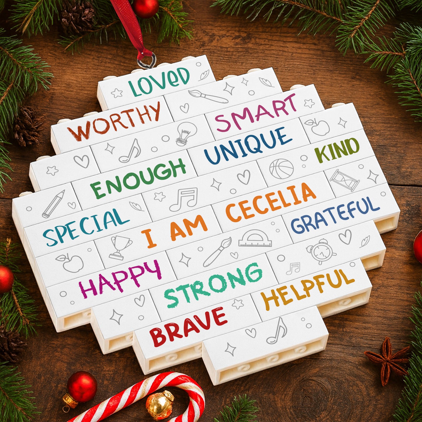 I Am Loved, Worthy, Unique, Happy, Strong, Brave