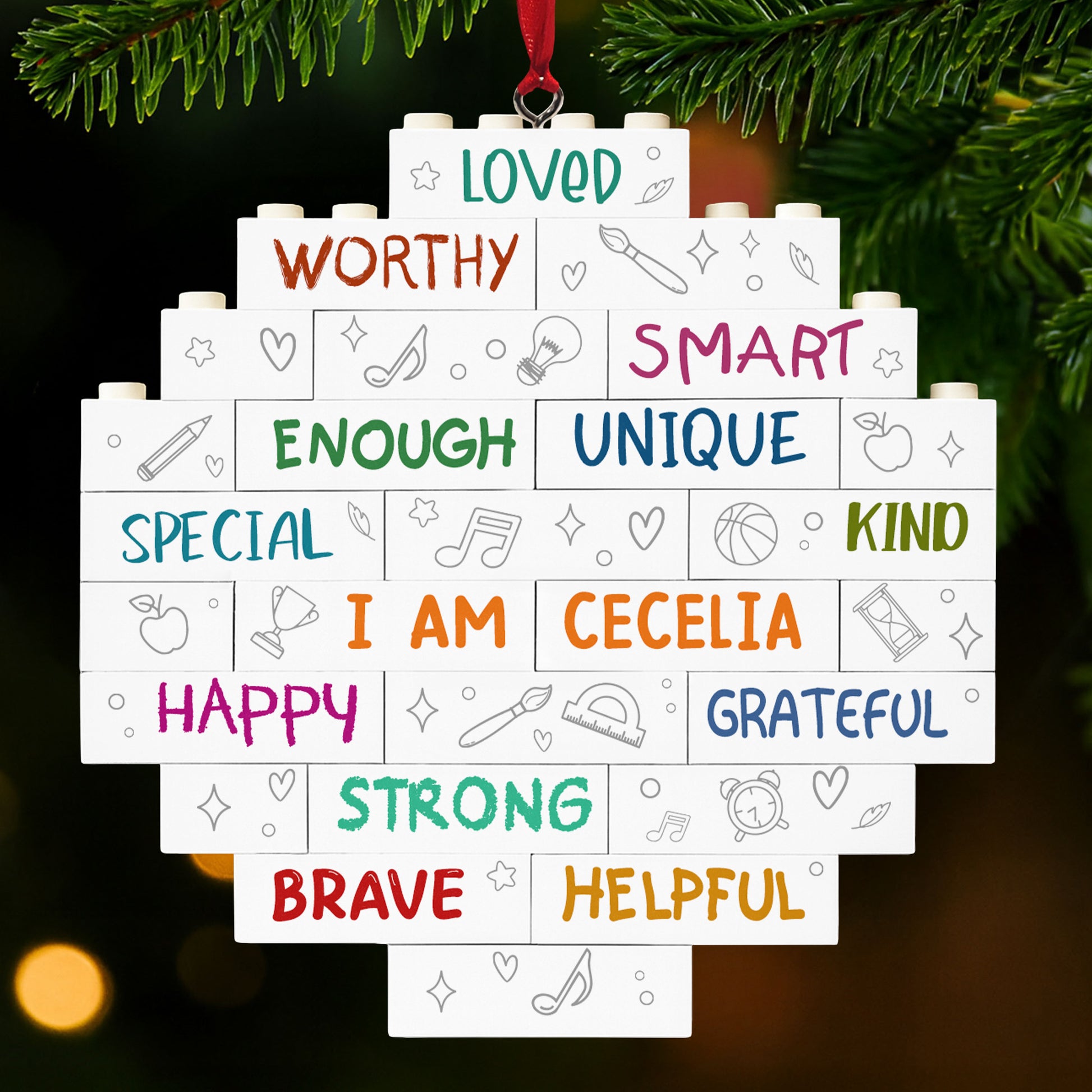 I Am Loved, Worthy, Unique, Happy, Strong, Brave