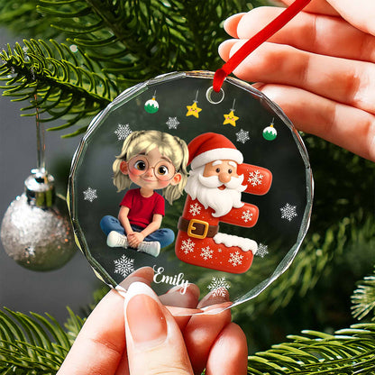 Create A Magical Christmas Memory With Santa And A Young Girl