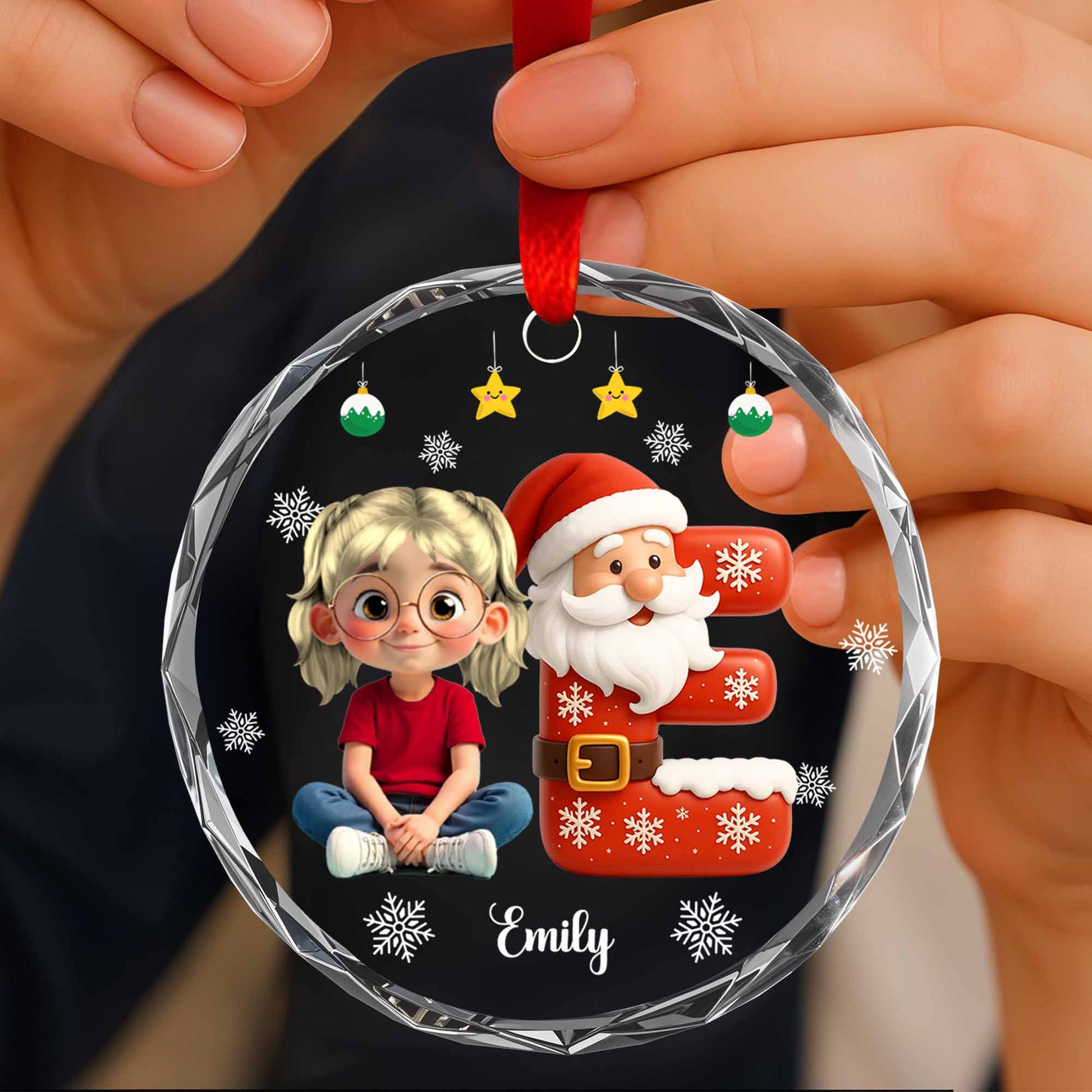 Create A Magical Christmas Memory With Santa And A Young Girl