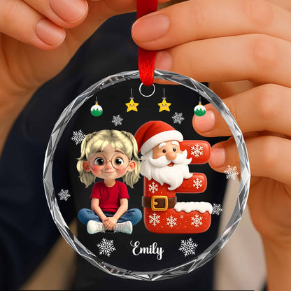 Create A Magical Christmas Memory With Santa And A Young Girl