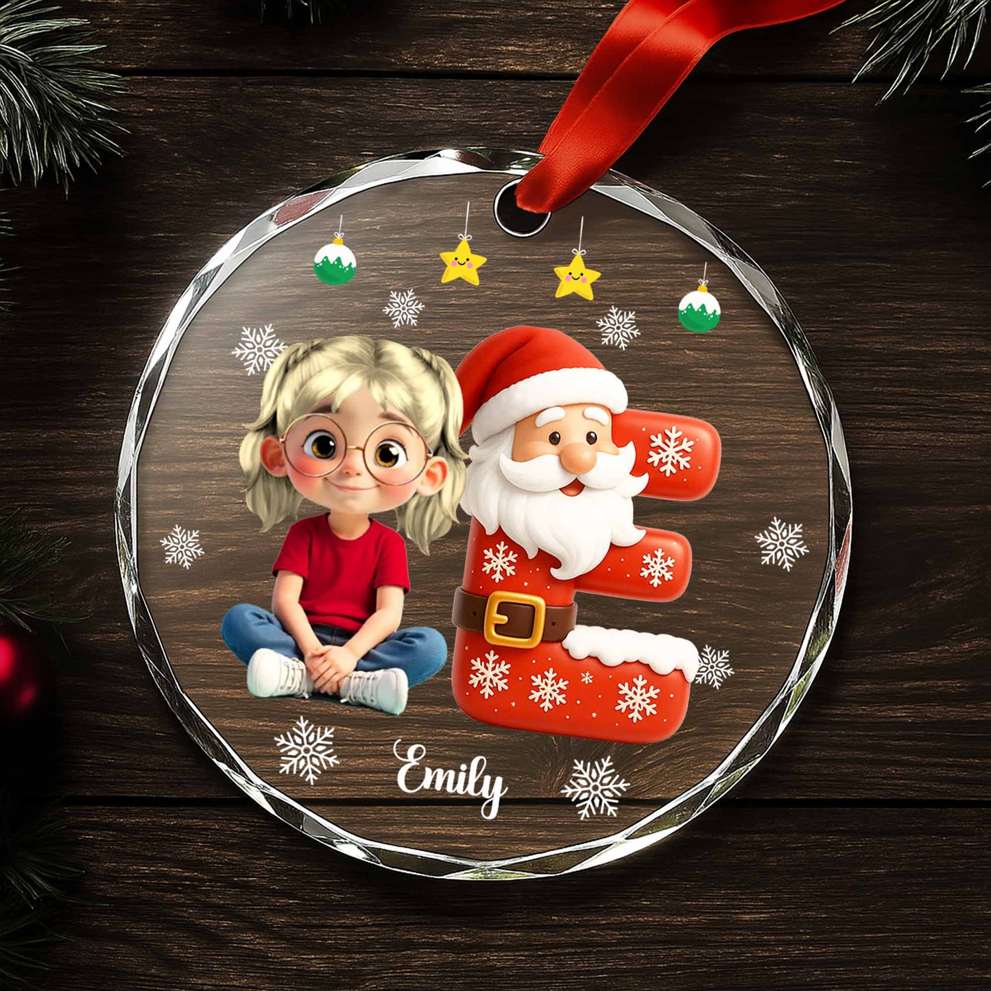 Create A Magical Christmas Memory With Santa And A Young Girl