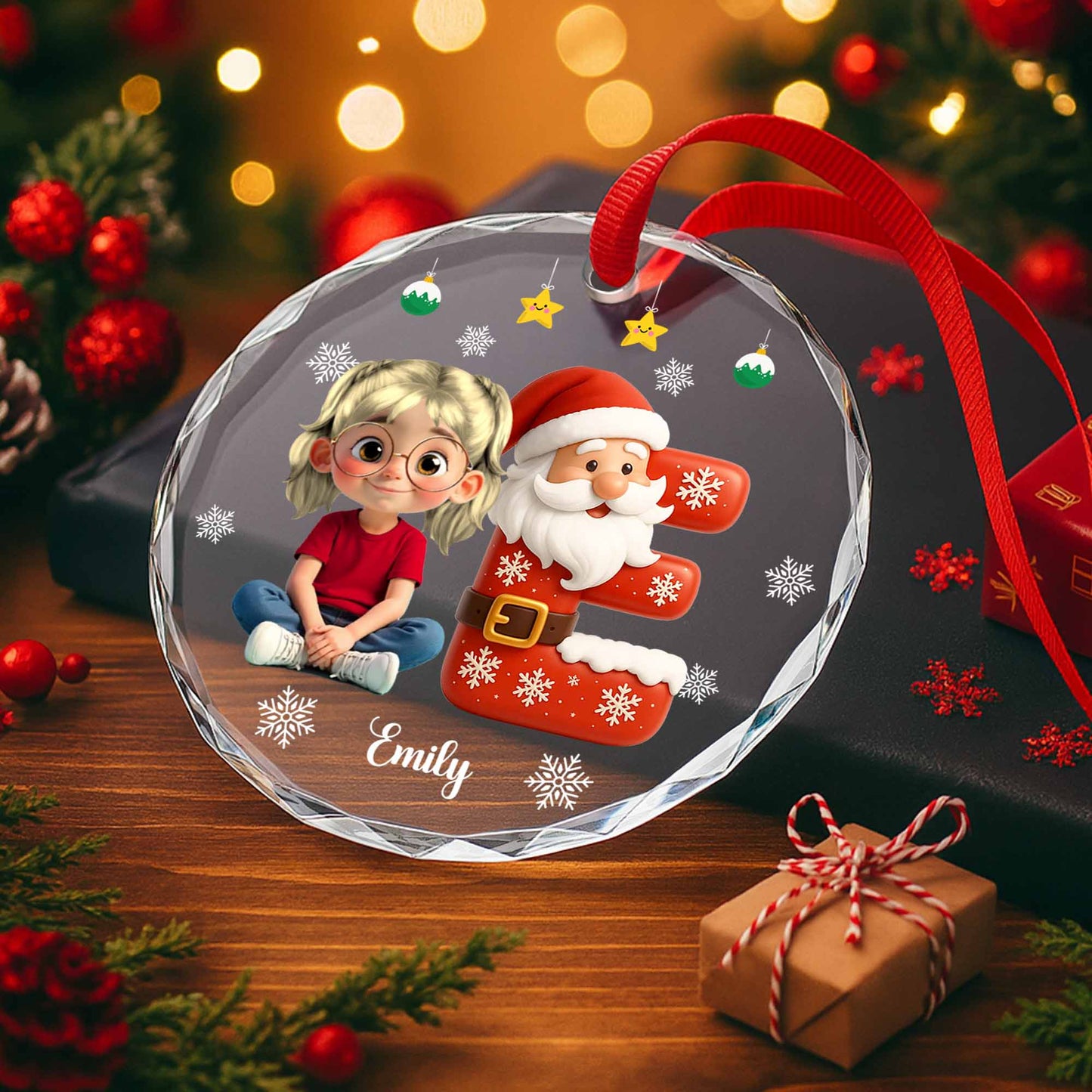 Create A Magical Christmas Memory With Santa And A Young Girl