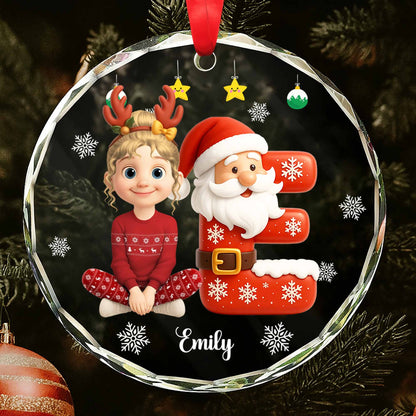 Celebrate The Joyful Christmas Spirit With Santa And Snowflakes