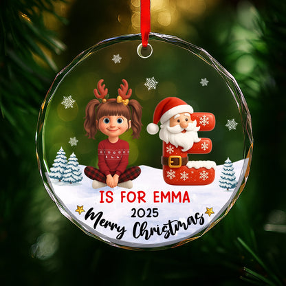 Merry Christmas With Santa Claus And Snowflakes