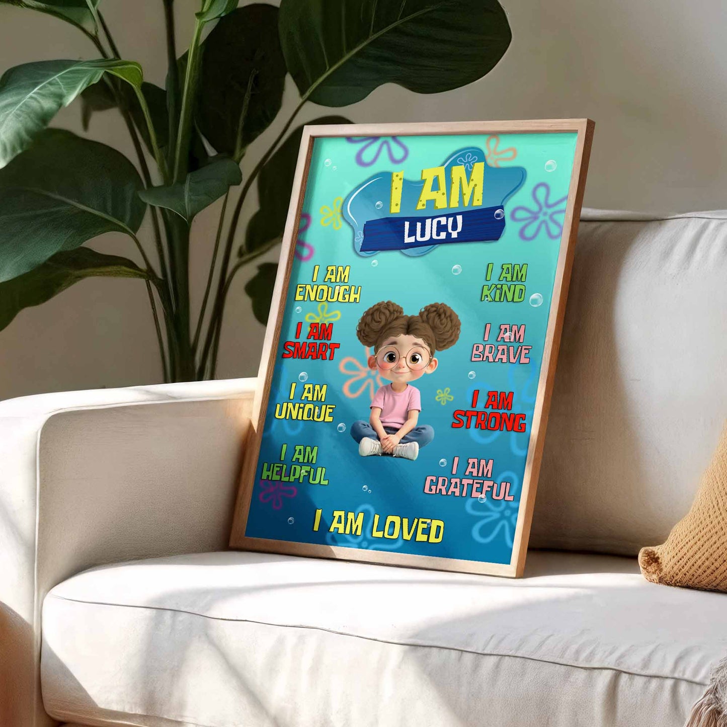I Am Loved, A Confidence Building Poster For Daughter