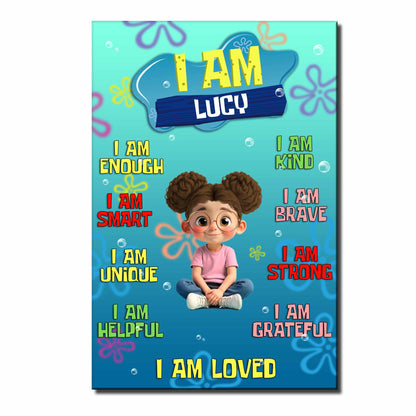 I Am Loved, A Confidence Building Poster For Daughter