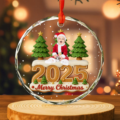 Merry Christmas Baby In Santa Suit