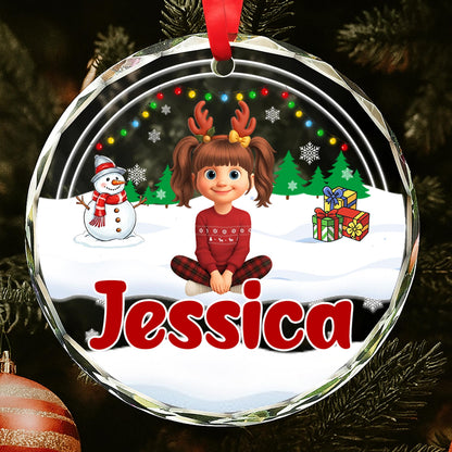 Cherish Festive Memories With Reindeer Antlers And Snowman