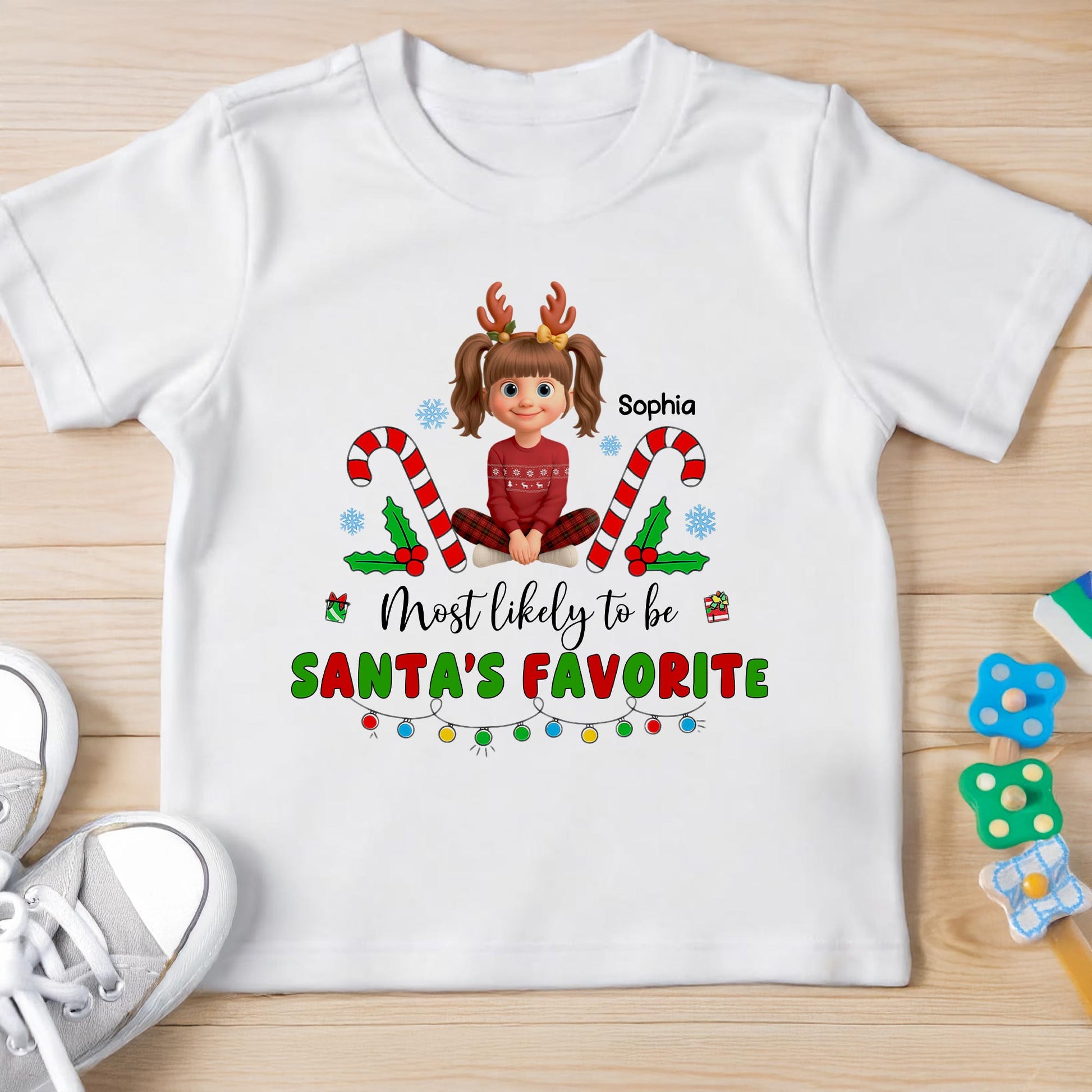 Most Likely To Be Santa's Favorite With Cheerful Holiday Theme