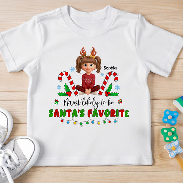 Most Likely To Be Santa's Favorite With Cheerful Holiday Theme