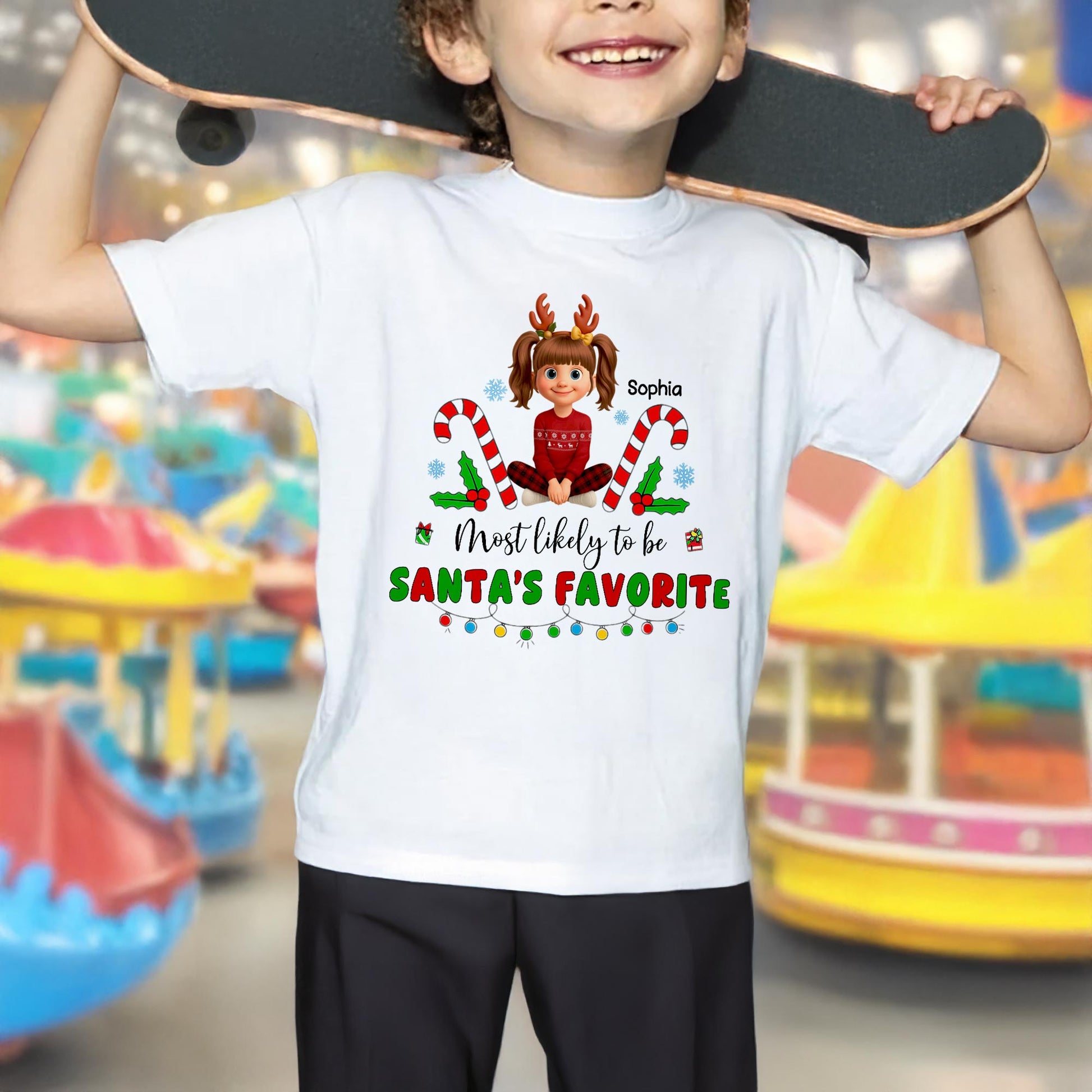 Most Likely To Be Santa's Favorite With Cheerful Holiday Theme