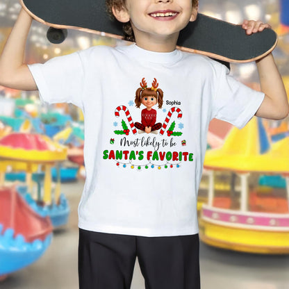 Most Likely To Be Santa's Favorite With Cheerful Holiday Theme