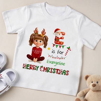 Merry Christmas, Reindeer Antlers, Santa Claus Shirt