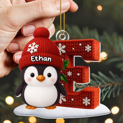 Charming Penguin With Knitted Winter Design
