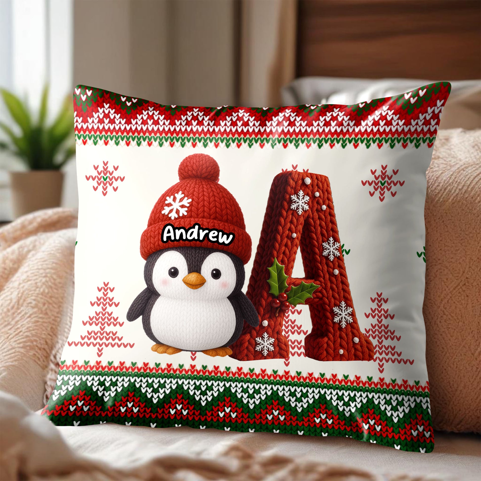 Celebrate the Festive Season With a Cozy Penguin Pillow