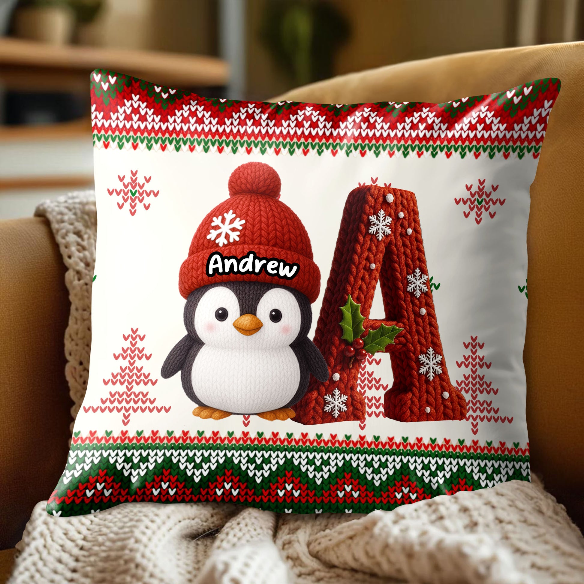 Celebrate the Festive Season With a Cozy Penguin Pillow