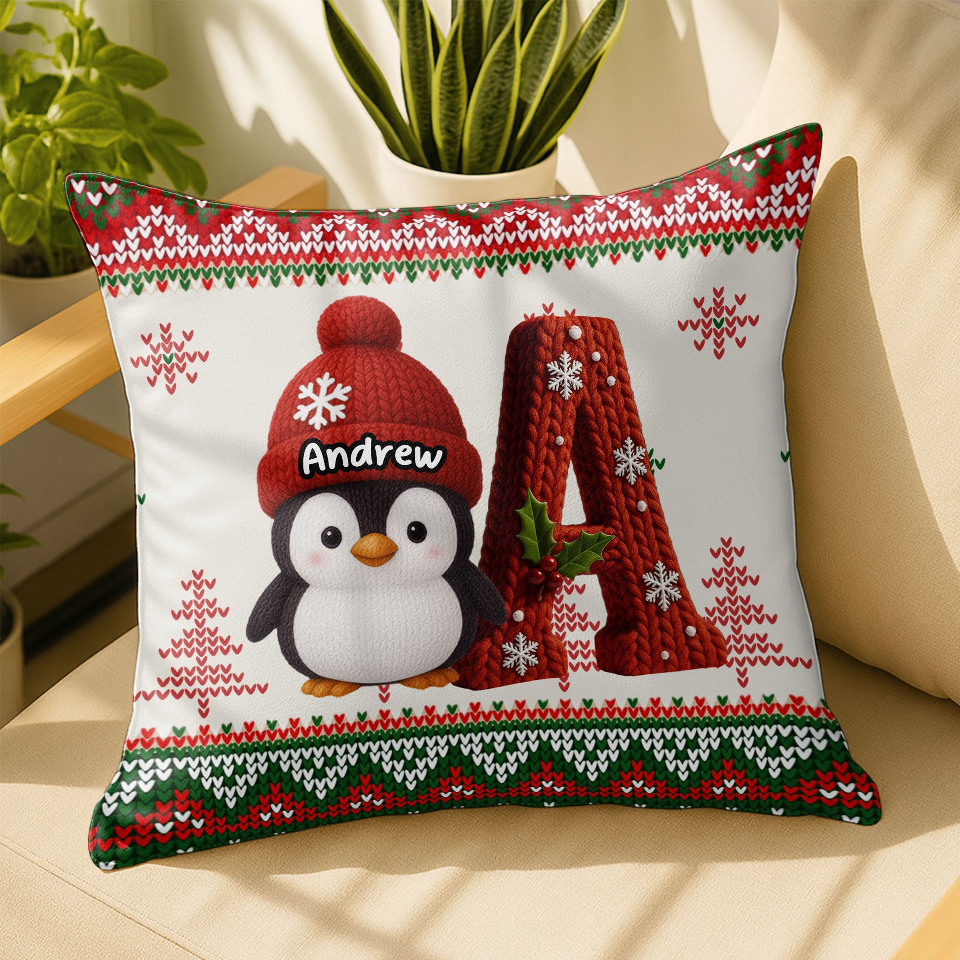 Celebrate the Festive Season With a Cozy Penguin Pillow