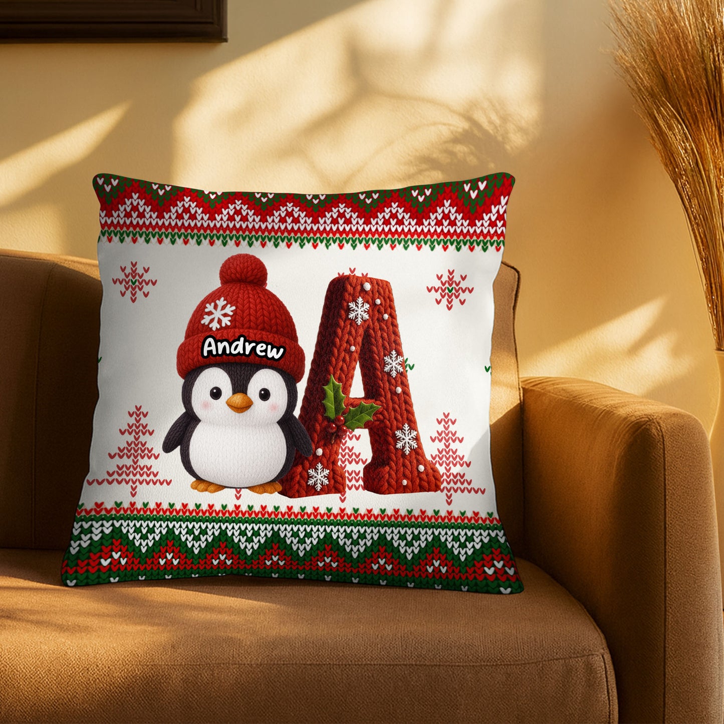 Celebrate the Festive Season With a Cozy Penguin Pillow