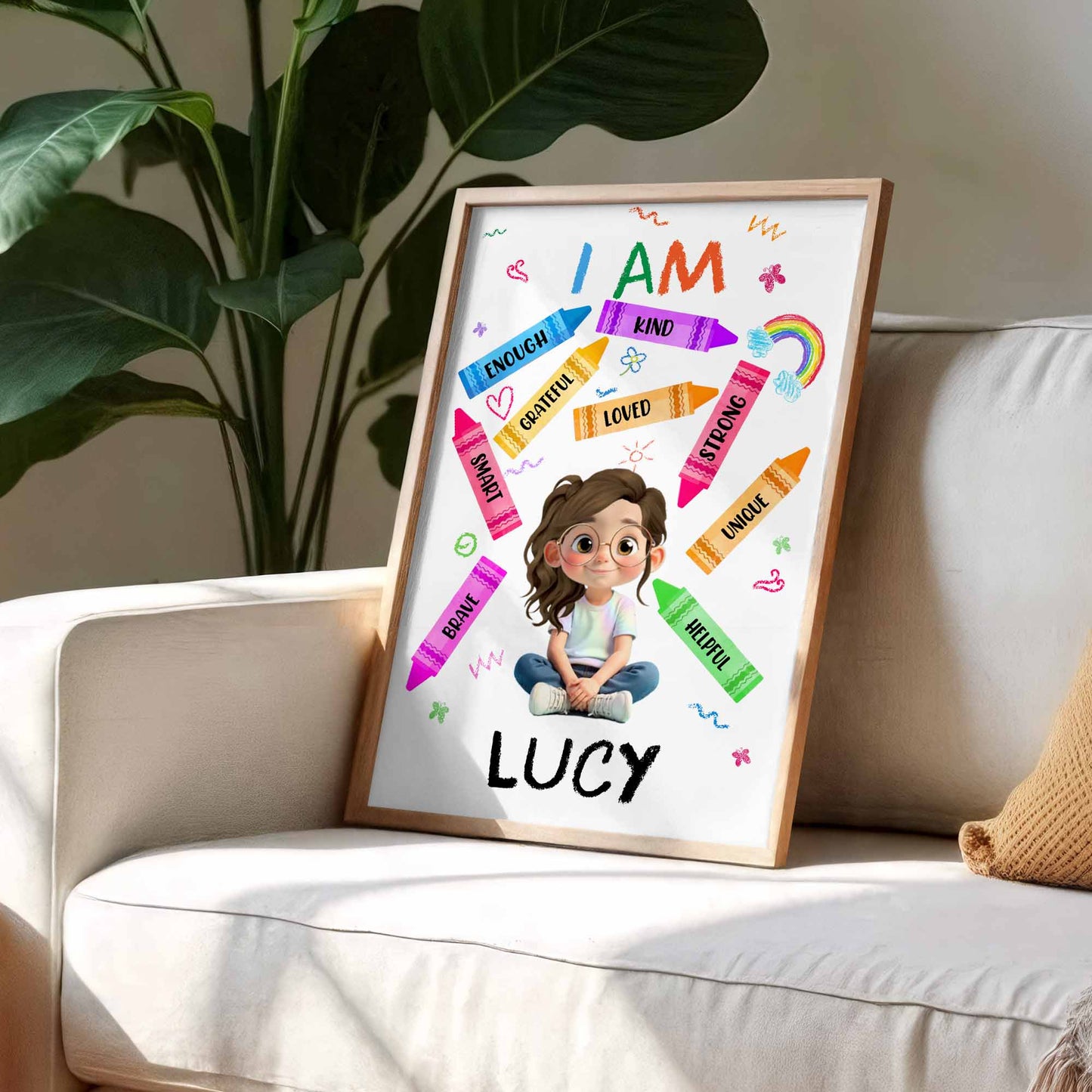 I Am Enough Kind Grateful Loved Strong Unique Smart Helpful