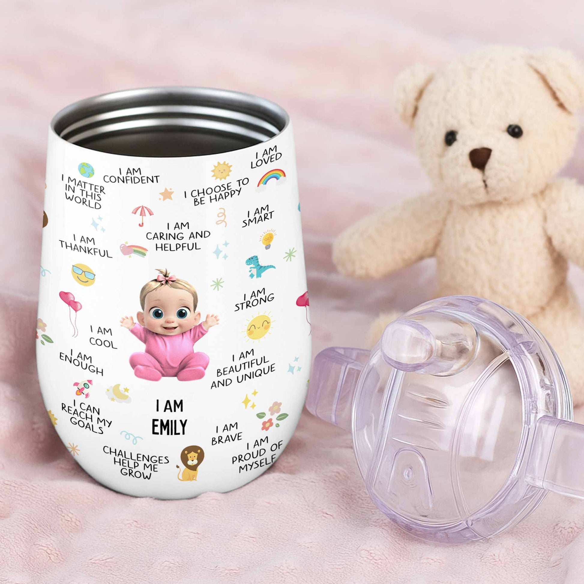 I Am Strong, Beautiful And Unique Sippy Cup