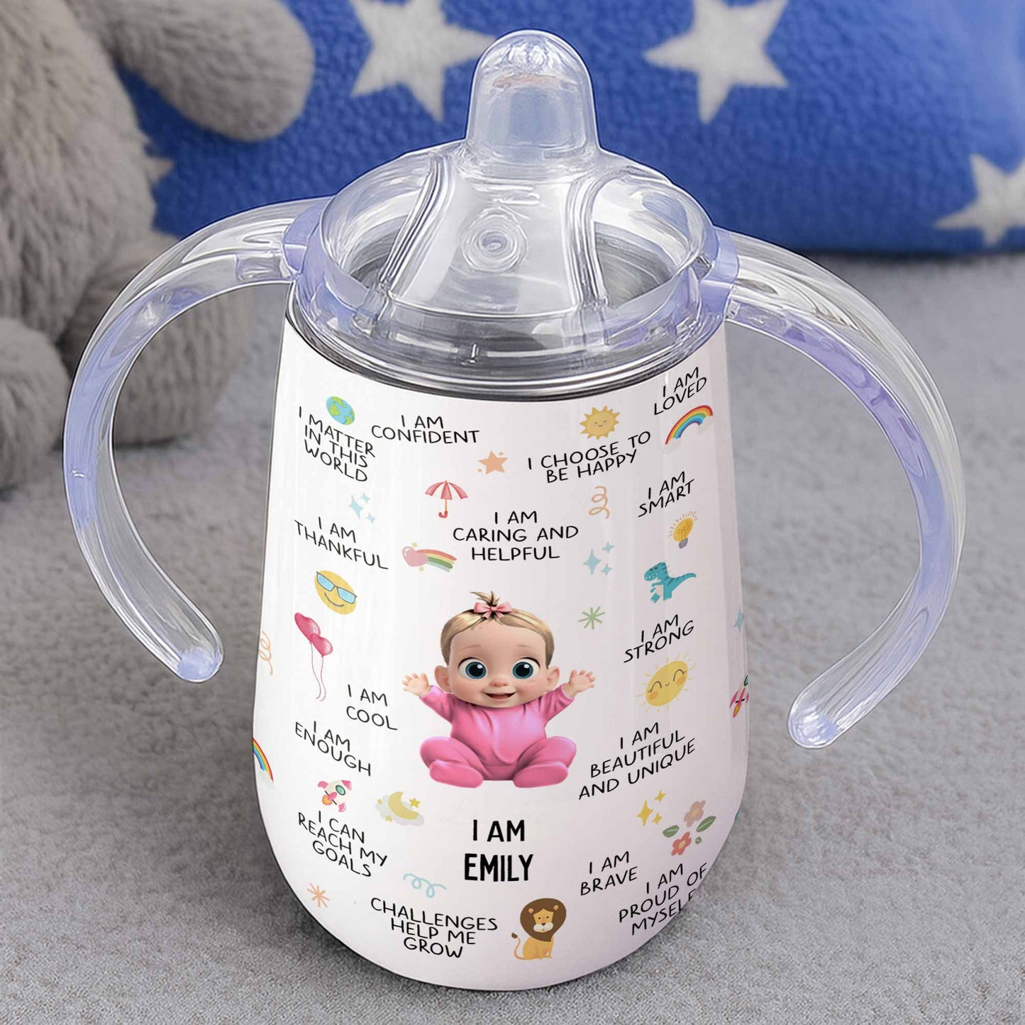 I Am Strong, Beautiful And Unique Sippy Cup