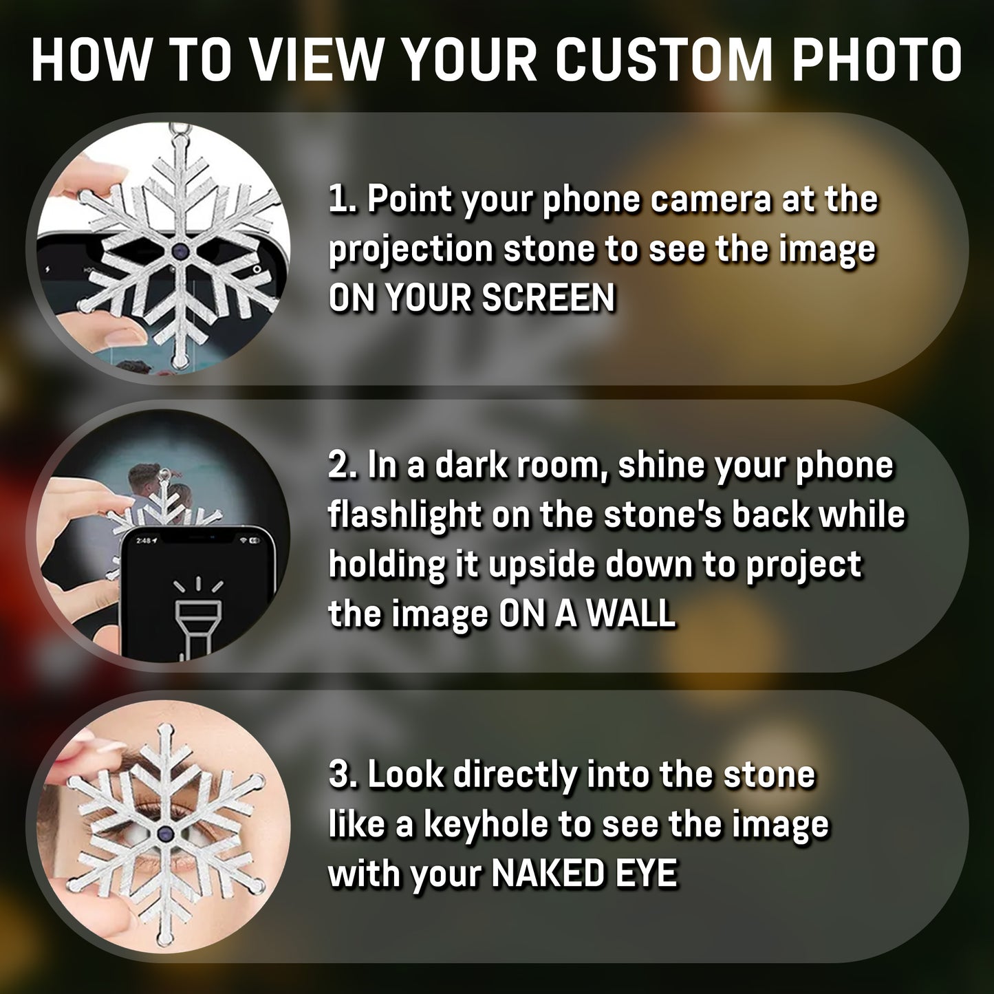 Capture Precious Moments With Cherished Photo Snowflake