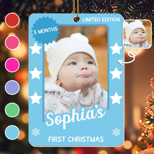 First Christmas, Celebrate With Snowflakes And Stars