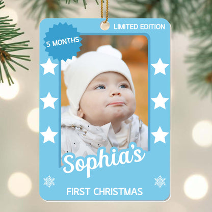 First Christmas, Celebrate With Snowflakes And Stars