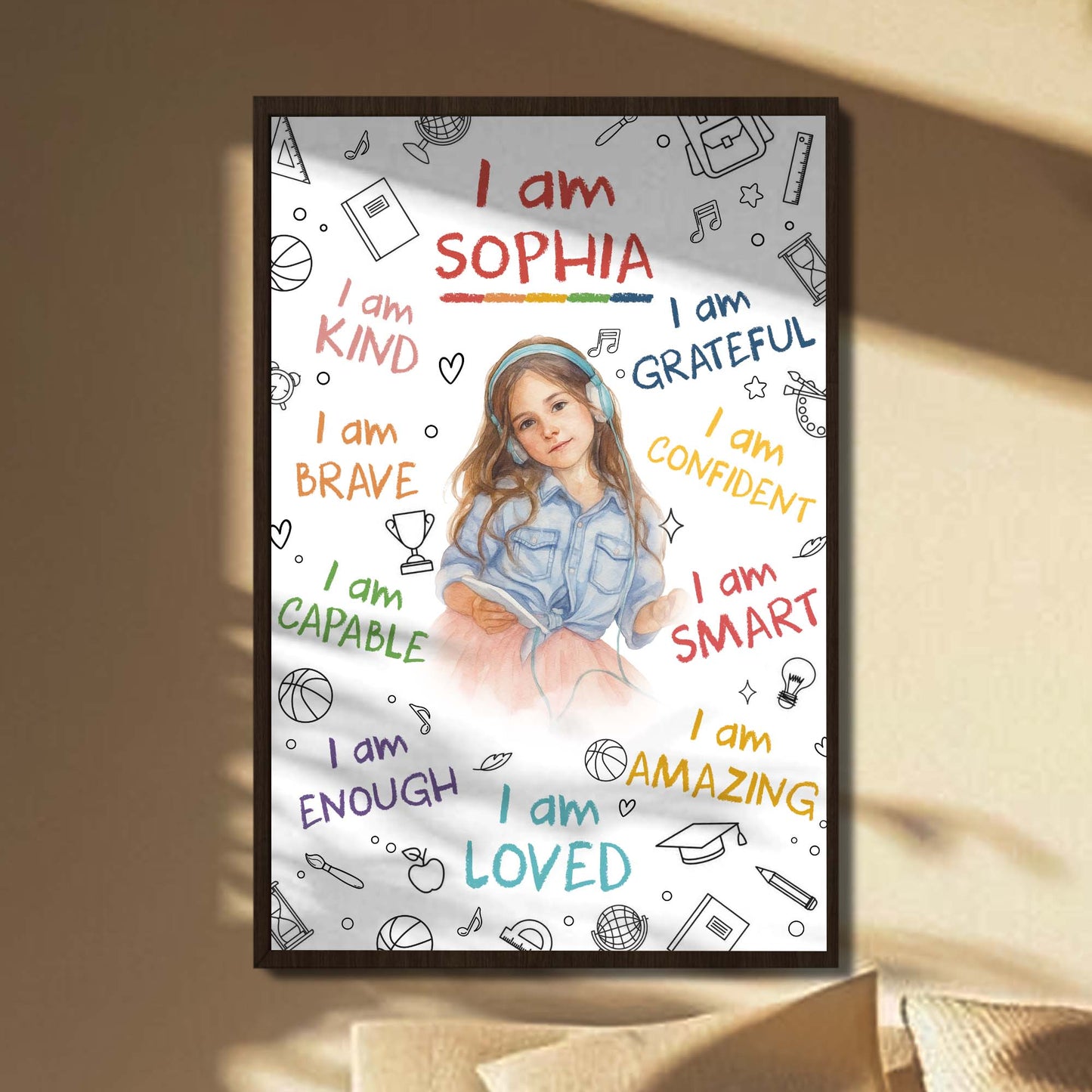 I Am Kind, Brave, Capable, Smart, Loved Poster