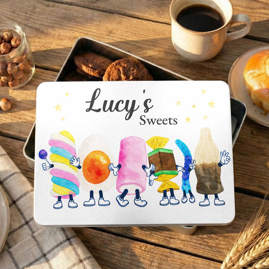 Sweets With Cute Cartoon Marshmallow And Candy Characters