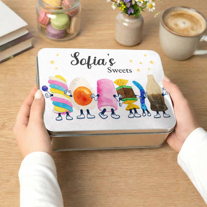 Sweets With Cute Cartoon Marshmallow And Candy Characters