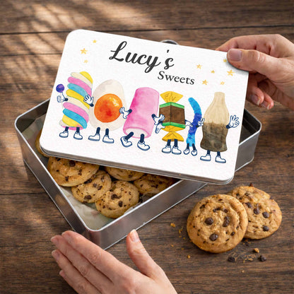 Sweets With Cute Cartoon Marshmallow And Candy Characters