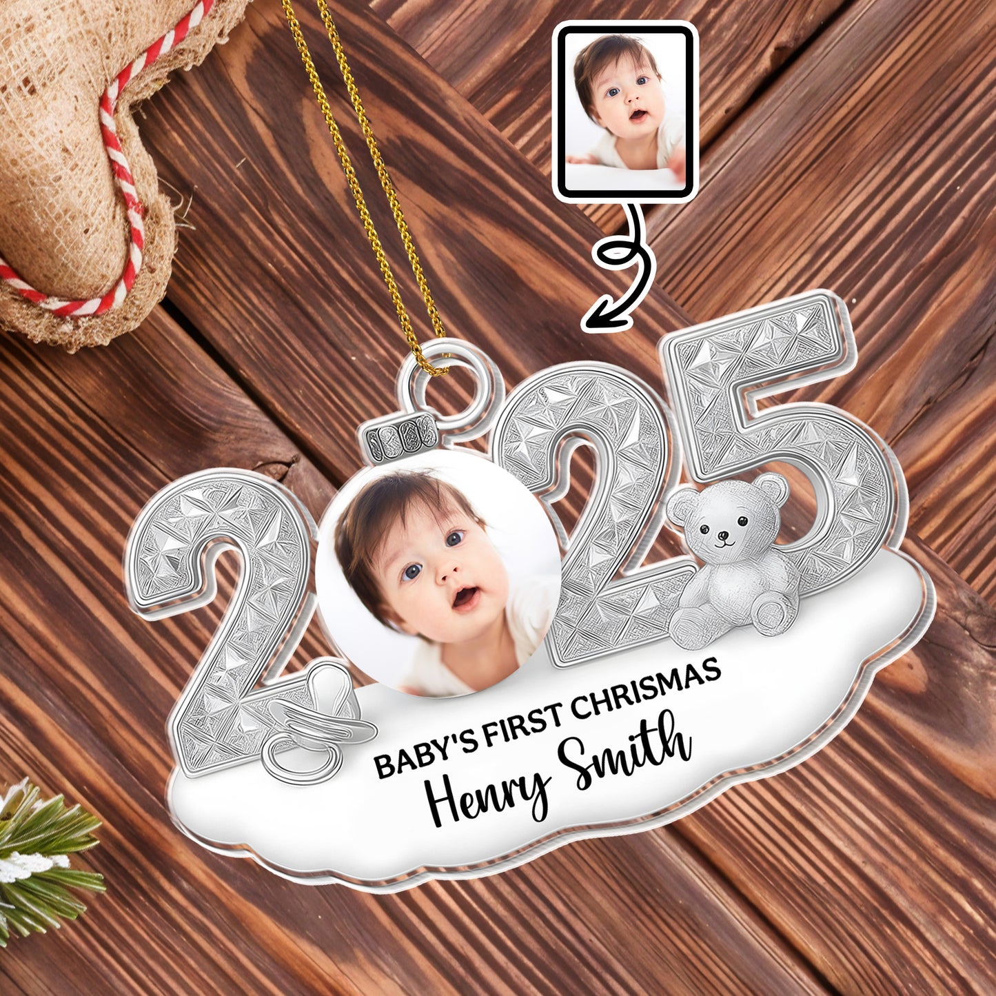 Celebrate Baby's First Christmas With Teddy Bear