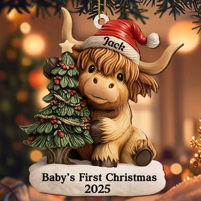 Baby's First Christmas With Bullock And Tree