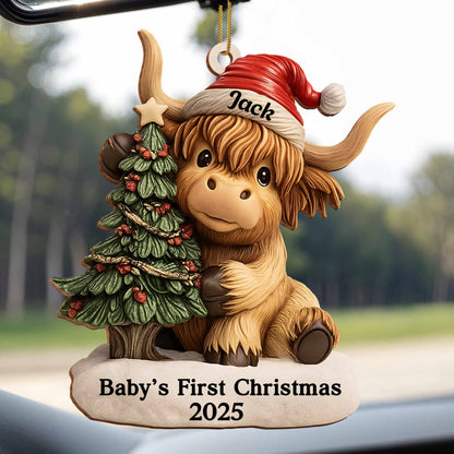 Baby's First Christmas With Bullock And Tree