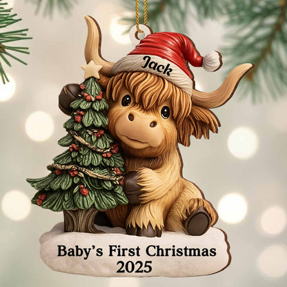 Baby's First Christmas With Bullock And Tree