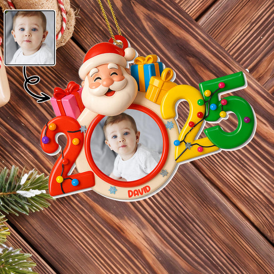 Capture Special Moments With Jolly Santa And Vibrant Year Design